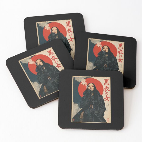 Item preview, Woman in Black Gothic Design – Japanese Dark Femme Art | Creepy Elegance designed and sold by obstinator.