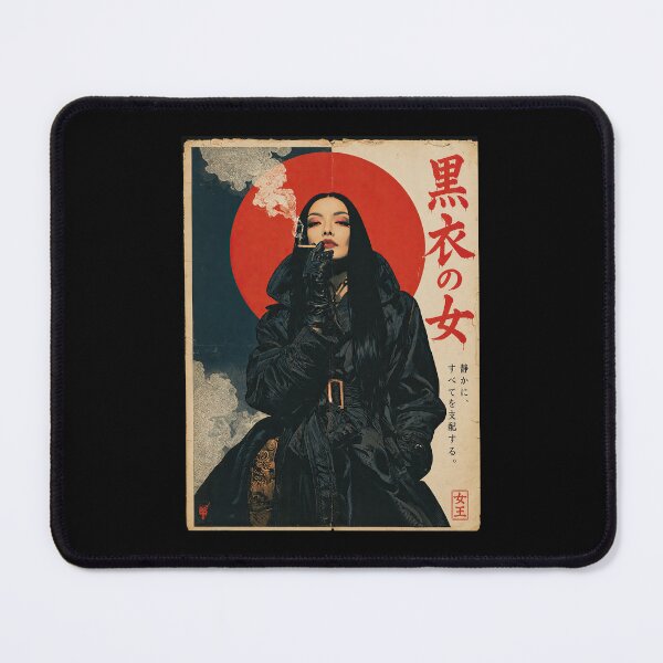 Item preview, Woman in Black Gothic Design – Japanese Dark Femme Art | Creepy Elegance designed and sold by obstinator.