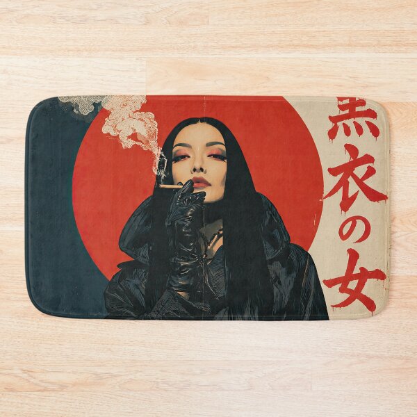 Item preview, Woman in Black Gothic Design – Japanese Dark Femme Art | Creepy Elegance designed and sold by obstinator.