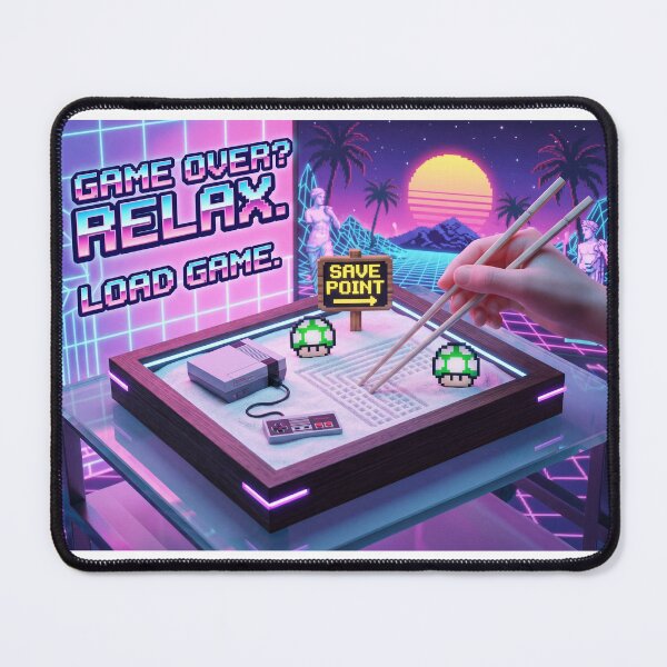 Item preview, Retro Gamer’s Zen Garden designed and sold by SubhAksara.