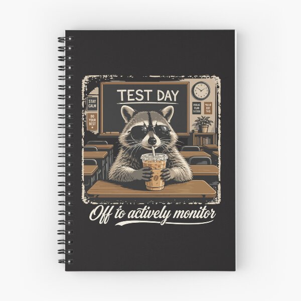 Item preview, Off To Actively Monitor Funny Raccoon Teacher Test Day Proctor Humor designed and sold by kiralynstration.
