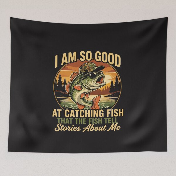 Item preview, So Good At Catching Fish Even Fish Tell Stories Funny Fishing Humor Gift designed and sold by kiralynstration.
