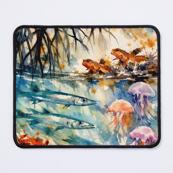 Item preview, Tangled Mangrove Waters with Dynamic Coastal Life designed and sold by WildlifeInc.