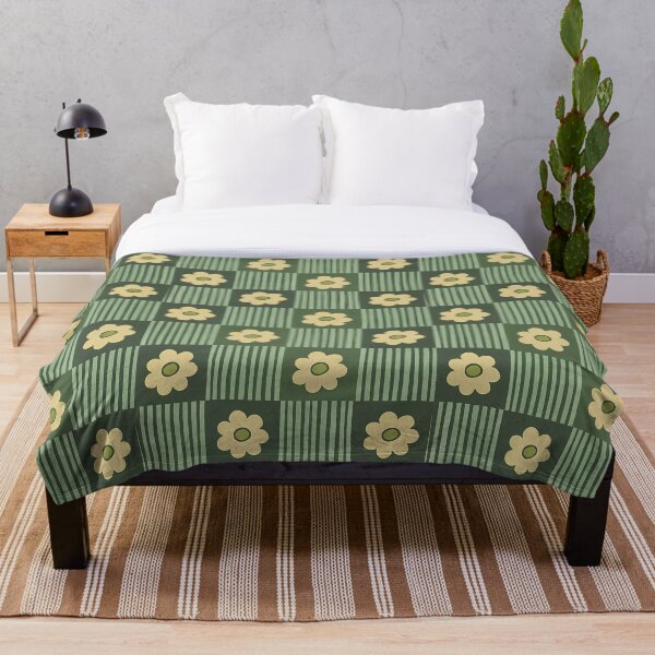 Item preview, Retro Floral Checker Seamless Pattern designed and sold by UniqueDesign751.