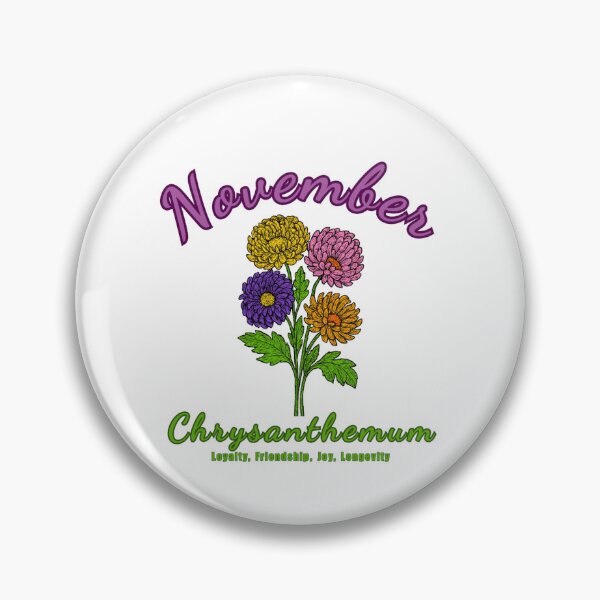 Item preview, November Birth Flower - Chrysanthemum designed and sold by DixieGirlStudio.
