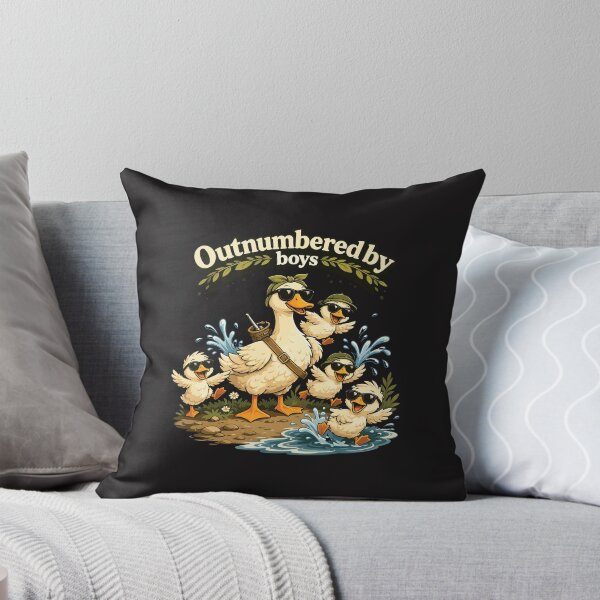 Item preview, Outnumbered By Boys Funny Duck Mom Mothers Day Cute Boy Mom Humor designed and sold by kiralynstration.