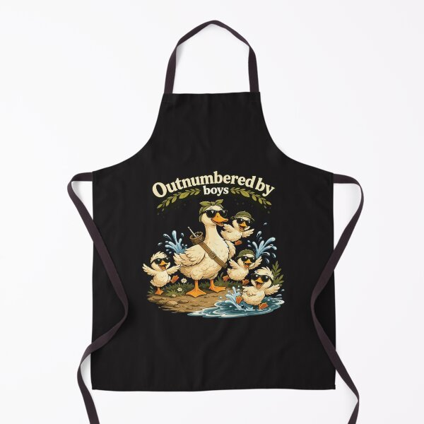 Item preview, Outnumbered By Boys Funny Duck Mom Mothers Day Cute Boy Mom Humor designed and sold by kiralynstration.