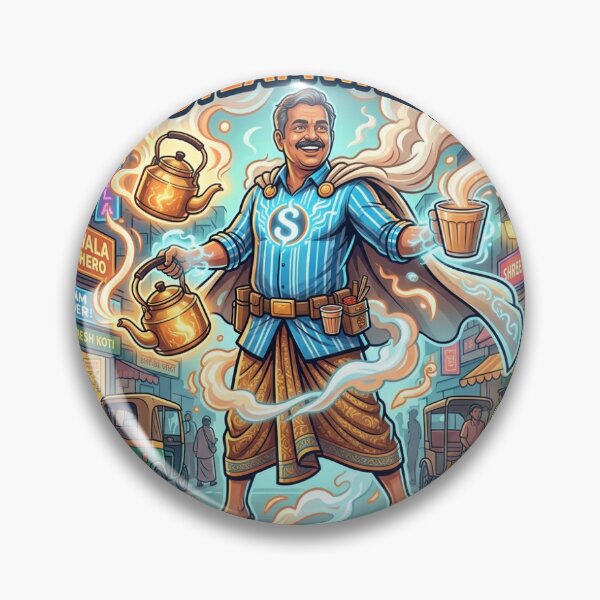 Item preview, Steamwala Chai Superhero Sticker - Indian Tea Culture Art - Masala Chai Lover Decal - Superhero Tea Vendor Vinyl - Fun Cultural Gift for Laptop, Water Bottle, and Journal. designed and sold by Stick - O - pedia.