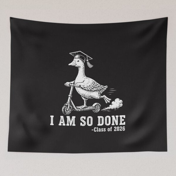 Item preview, I Am So Done Class Of 2026 Funny Graduation Goose Senior Humor designed and sold by kiralynstration.