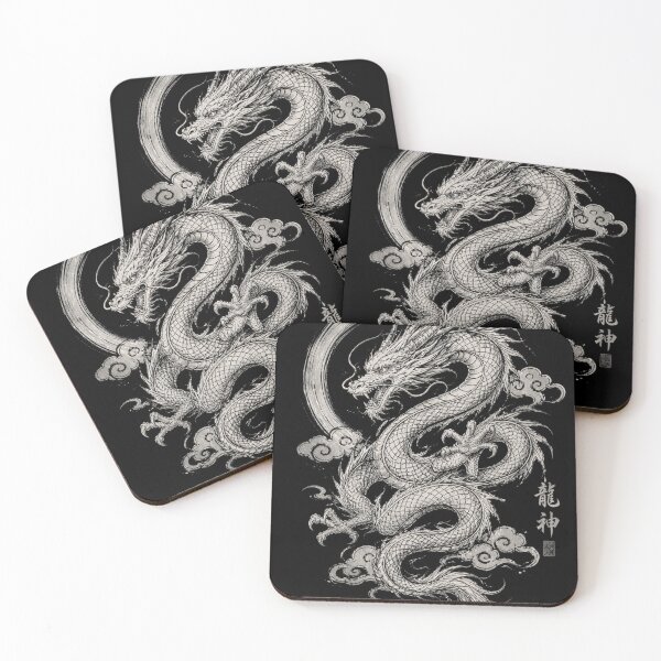 Item preview, Asian Dragon, Japanese Dragon Art, Spiritual Art, Mythical Creature Graphic designed and sold by Druvibe.