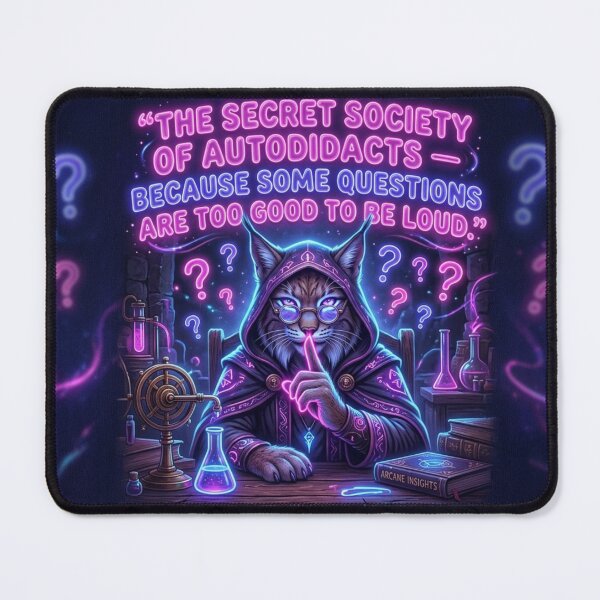 Item preview, Neon Lynx Scientist Quote designed and sold by InnerwayStudio.