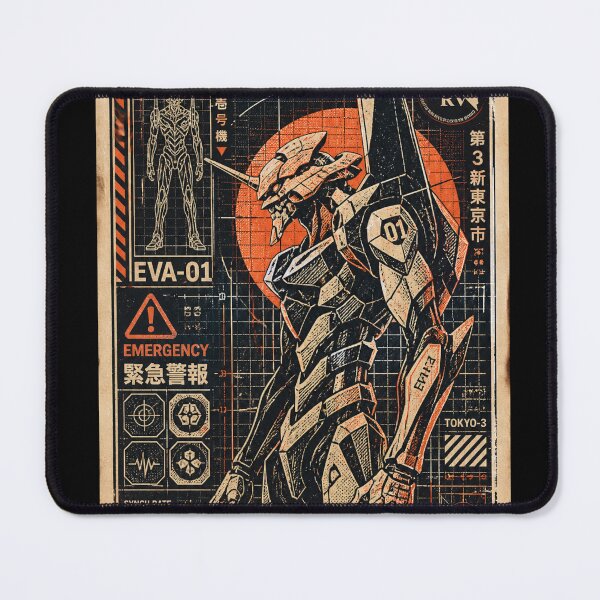 Item preview, Vintage EVA-01 Mecha Blueprint Retro Anime Technical Poster Shirt designed and sold by zumerdiego.