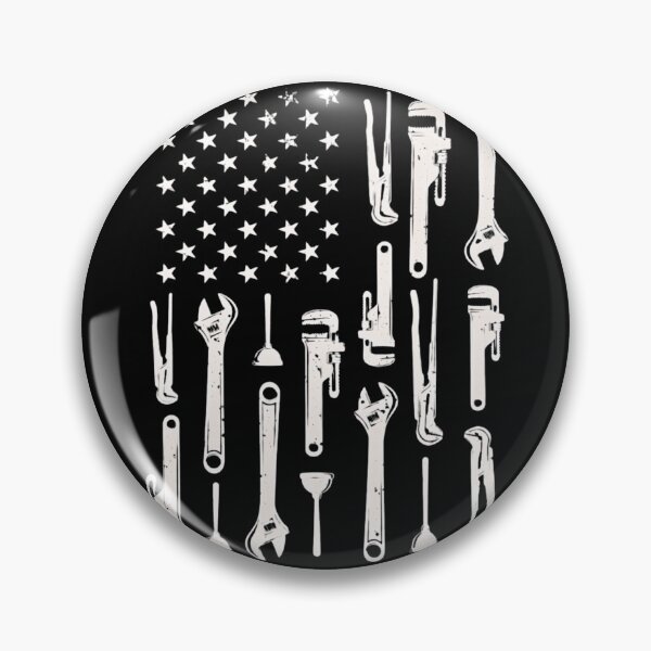 Item preview, Plumber American Flag - Patriotic Handyman Tools USA designed and sold by haitrieuic96.
