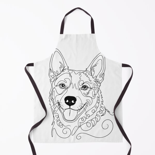 Item preview, Australian Cattle Dog One Line Art – Minimalist Dog Illustration designed and sold by Pfotenfaden.