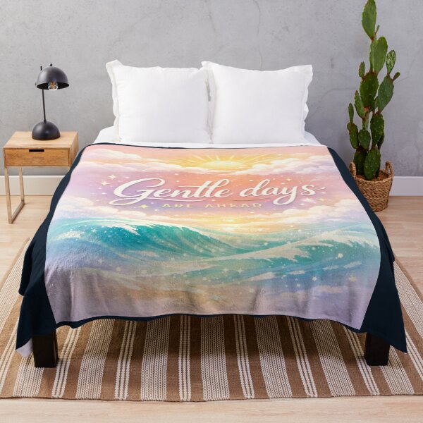 Item preview, Gentle Days Are Ahead – Dreamy Ocean Sunset Aesthetic T-Shirt designed and sold by ArthUpscale.