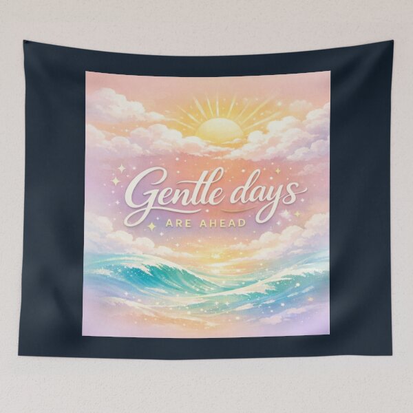 Item preview, Gentle Days Are Ahead – Dreamy Ocean Sunset Aesthetic T-Shirt designed and sold by ArthUpscale.