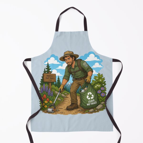 Item preview, Trail Hero Cleanup Hiking Landscape designed and sold by BROHLine Studio.