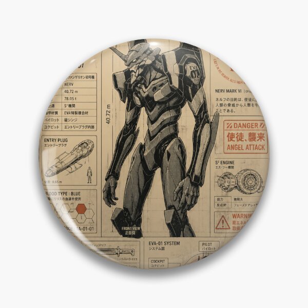 Item preview, Vintage EVA-01 Mecha Blueprint Retro Anime Technical Poster Shirt designed and sold by zumerdiego.