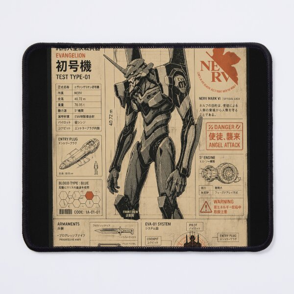 Item preview, Vintage EVA-01 Mecha Blueprint Retro Anime Technical Poster Shirt designed and sold by zumerdiego.
