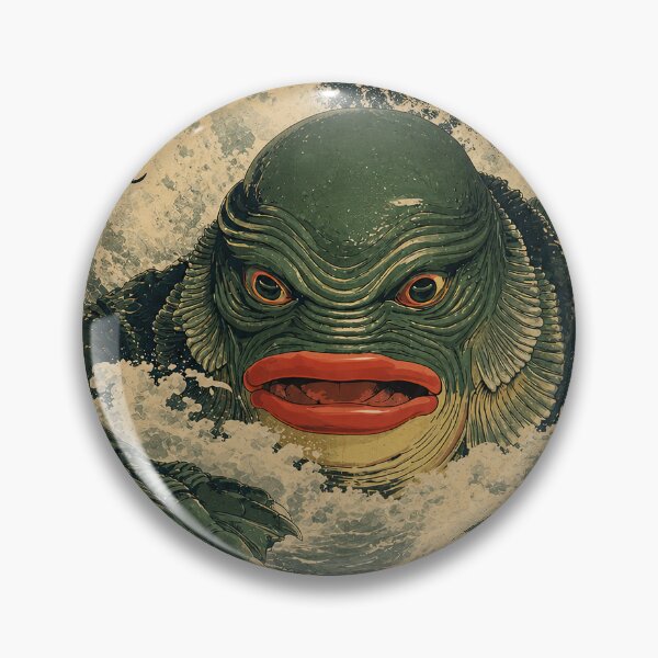 Item preview, Creature from the Black Lagoon Design – Japanese Monster Horror Art | Vintage Creature designed and sold by obstinator.