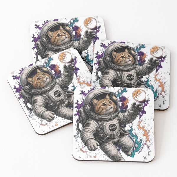 Item preview, Space Explorer Cat Astronaut T-Shirt | Cosmic Nebula Galaxy Cat Design designed and sold by IconicDesignsXd.