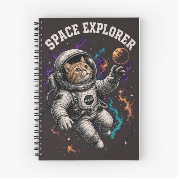 Item preview, Space Explorer Cat Astronaut T-Shirt | Cosmic Nebula Galaxy Cat Design designed and sold by IconicDesignsXd.