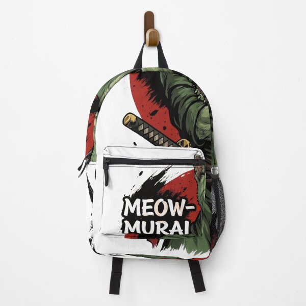 Item preview, Meow-murai Anime Samurai Cat Parody Swordsman designed and sold by WelLarsDigitals.