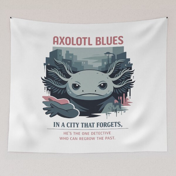 Item preview, Axolotl Blues Urban Noir Mystery designed and sold by WildlifeInc.