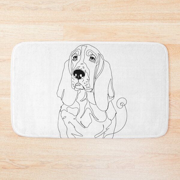 Item preview, Basset Hound One Line Art – Minimalist Dog Illustration designed and sold by Pfotenfaden.