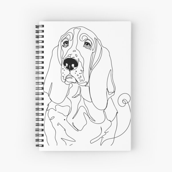 Item preview, Basset Hound One Line Art – Minimalist Dog Illustration designed and sold by Pfotenfaden.
