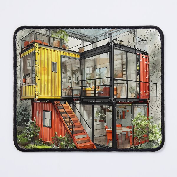Item preview, CONTAINED BUT FREE - Modern Shipping Container Art designed and sold by Modern Nest Art.