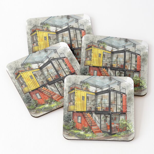 Item preview, CONTAINED BUT FREE - Modern Shipping Container Art designed and sold by Modern Nest Art.