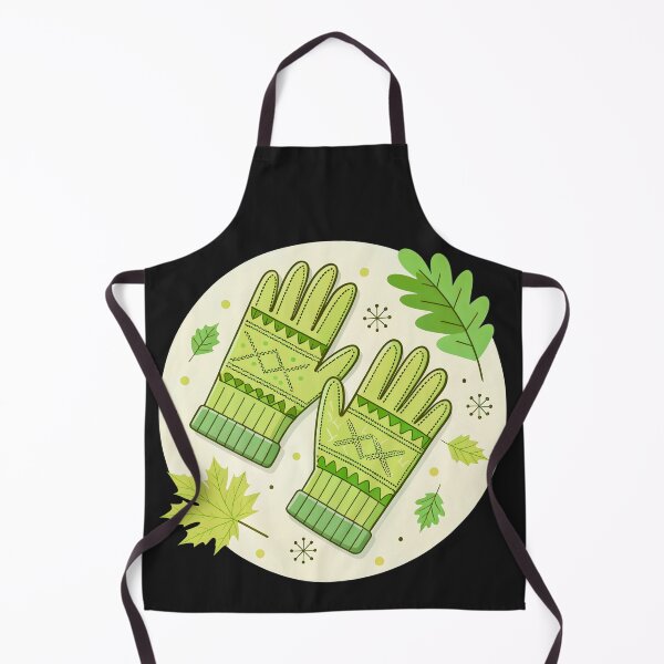 Item preview, Cozy Green Winter Gloves with Leafy Autumn Charm designed and sold by JAMESAMORN.