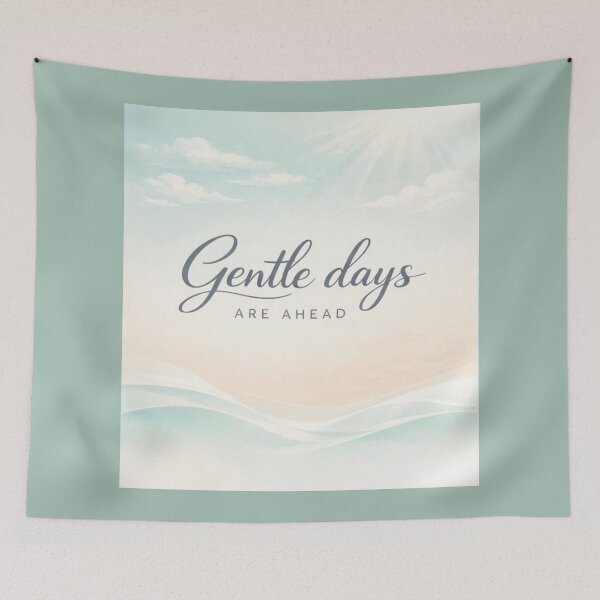 Item preview, Gentle Days Are Ahead – Minimal Calm Aesthetic T-Shirt designed and sold by ArthUpscale.
