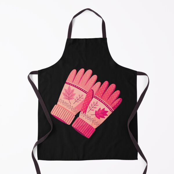 Item preview, Cute Pink Winter Gloves with Leaf Pattern Illustration designed and sold by JAMESAMORN.