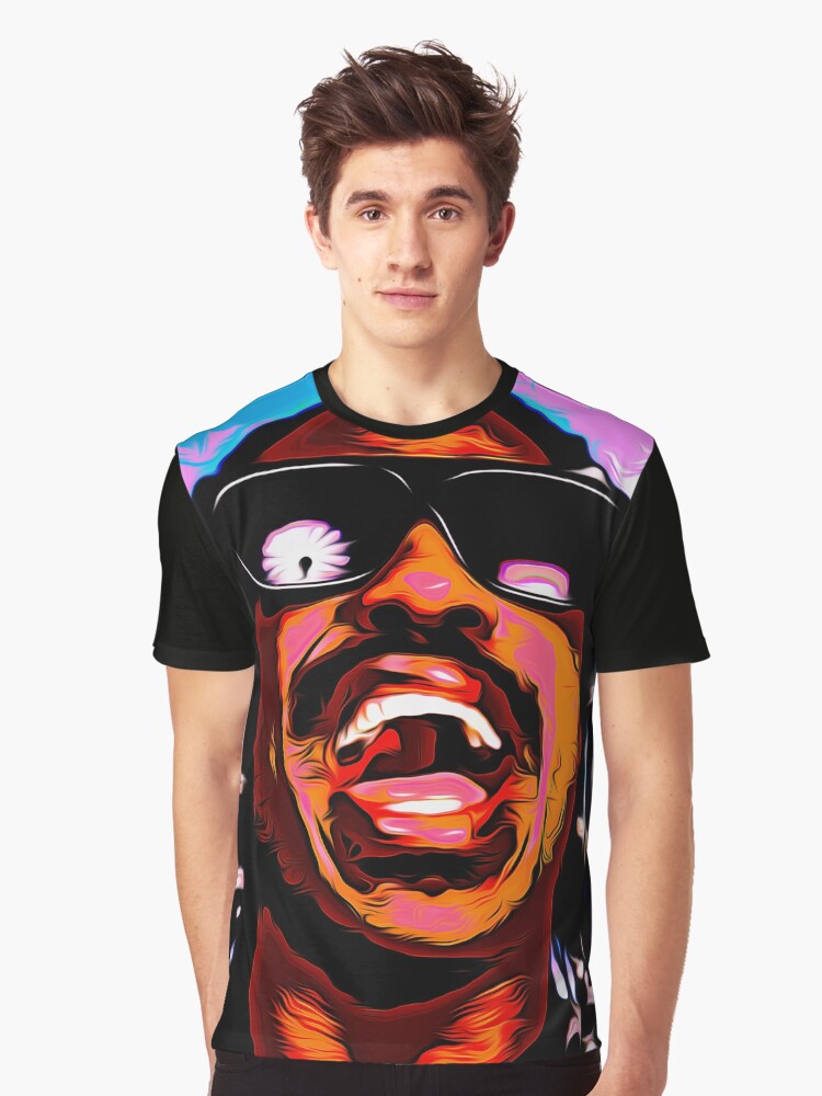 "Stevie Wonder " Tshirt by NoraMohammed Redbubble