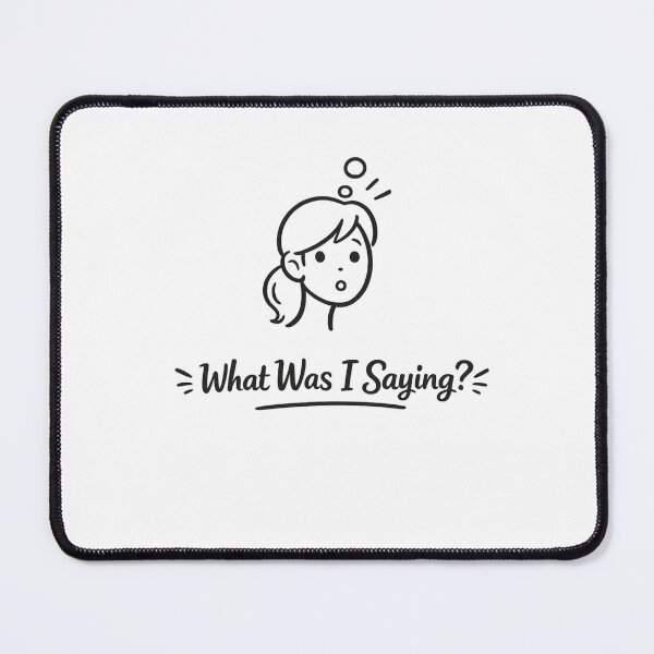 Item preview, What Was I Saying? Funny Mom Brain Minimal Line Art T-Shirt designed and sold by Line-Mood1⭐️⭐️⭐️⭐️⭐️.