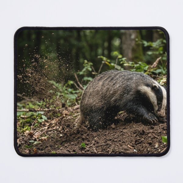 Item preview, Badger digging with thrown earth designed and sold by Malisa345.
