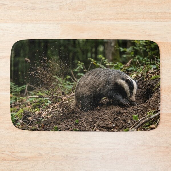 Item preview, Badger digging with thrown earth designed and sold by Malisa345.