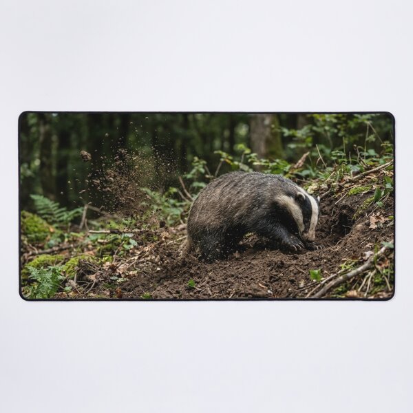 Item preview, Badger digging with thrown earth designed and sold by Malisa345.
