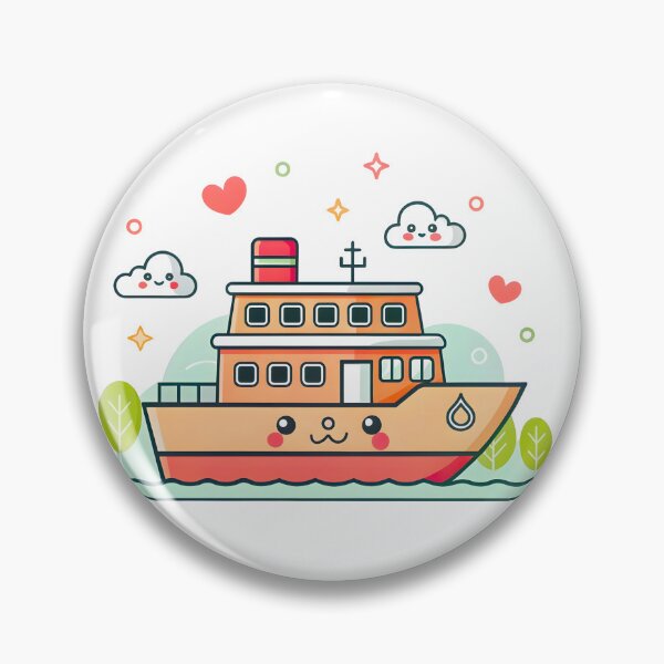 Item preview, Happy Little Ship Sailing Fun Design designed and sold by JAMESAMORN.