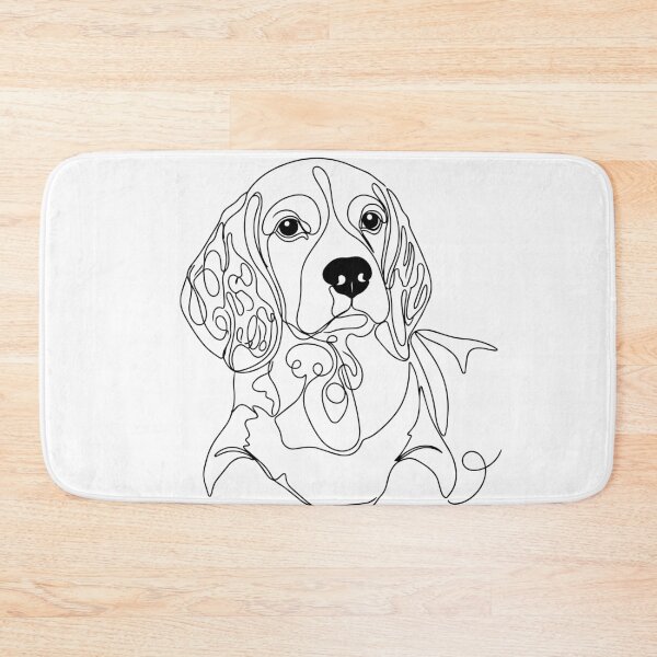Item preview, Beagle One Line Art – Modern contour design for dog lovers designed and sold by Pfotenfaden.