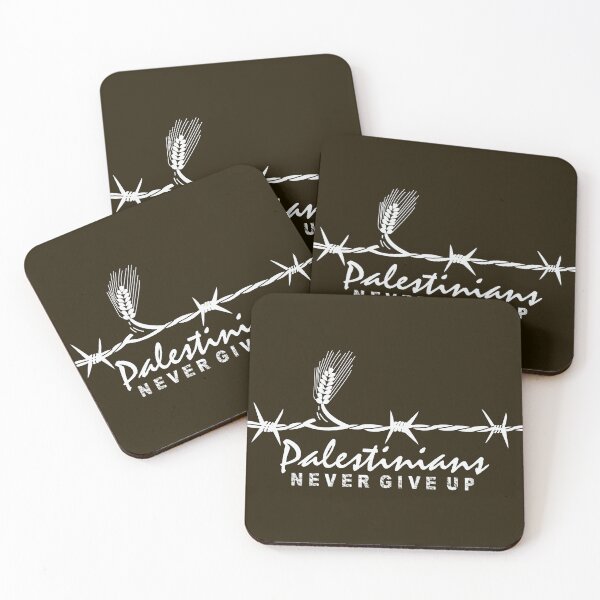 Item preview, Palestinians Never Give Up Human Rights Solidarity Design -White designed and sold by Hurriyyatee.