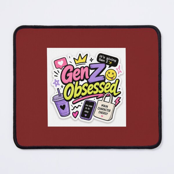Item preview, Genz obsessed sticker for genz  designed and sold by MoodByte .