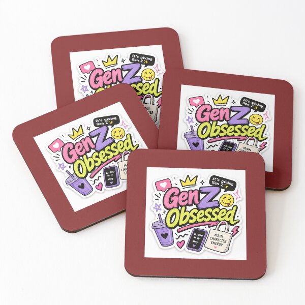 Item preview, Genz obsessed sticker for genz  designed and sold by MoodByte .