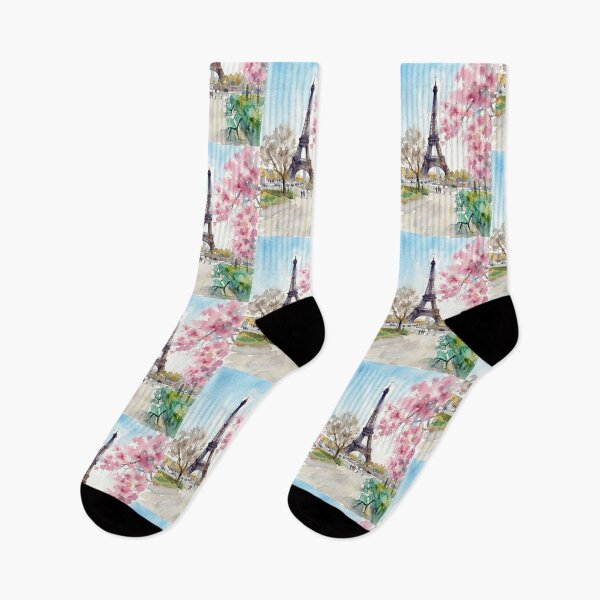 Item preview, Eiffel Tower Spring Paris Watercolor designed and sold by caracatita75.