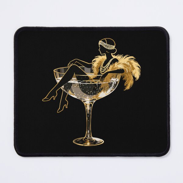 Item preview, Golden elegance: Flapper girl in champagne designed and sold by Pineapple-Tree.