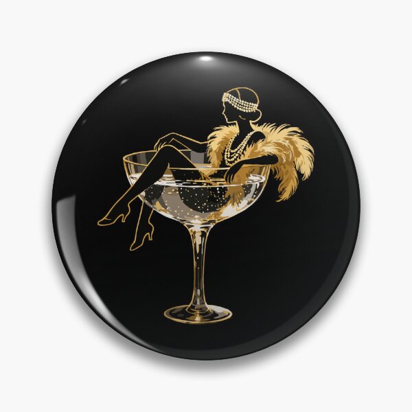 Item preview, Golden elegance: Flapper girl in champagne designed and sold by Pineapple-Tree.