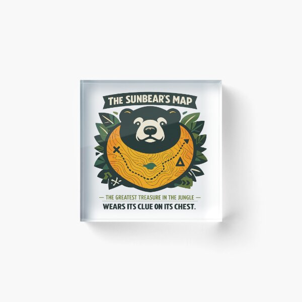 Item preview, Sunbear Treasure Map Jungle Clue Concept designed and sold by WildlifeInc.