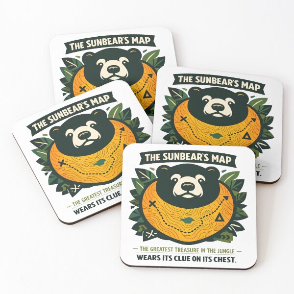 Item preview, Sunbear Treasure Map Jungle Clue Concept designed and sold by WildlifeInc.